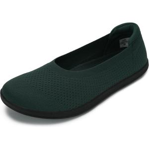 WHITIN Women's Barefoot Ballet Flats + Wide Toe Box + Zero Drop Sole (8, Green)