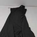 WOOSEA Women's One Shoulder Sleeveless Split Bodycon Mermaid Evening Cocktail Long Dress (Medium, Black)