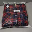 Men's Winter Cotton Plaid Shirts Jacket Warm Fleece Lined Flannel Hooded Shirt Jacket Coat for Men (M)