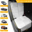 Meolsaek Car Seat Protector for Child Car Seat, Durable 600D Fabric Waterproof Car Seat Cover with Thick Pad Non-Slip Backing No Imprints (Light Gray-1 pc)