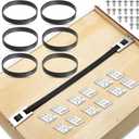 Dunzy 6 Set Drawer Repair Kit Drawer Support Brackets Includes Screws for Reinforcing and Repairing Broken Sagging Wood Drawers Furniture Hardware Accessories