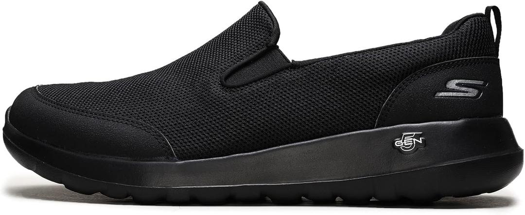 Skechers Men's Go Max Clinched-Athletic Mesh Double Gore Slip on Walking Shoe (9.5 X-Wide, Black)