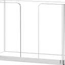 Acrylic Napkin Holder for Table (6.5"x6.5"), Vertical Napkin Dispenser with Non-Slip Pads, Standing Clear Napkin Holders for Kitchen Dining Room Party Restaurant (1 PCS-Luncheon Napkin Holder)