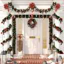 210 Pcs Christmas Tree Decoration Crystal Ornaments 6 Styles Clear Acrylic Hanging Teardrop Chandelier Garland Pendant Xmas Party Home Ornaments