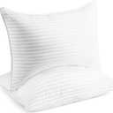 Beckham Hotel Collection Bed Pillows Standard/Queen Size Set of 2 - Original Soft Down Alternative Pillow for Sleeping - Soft Support for Back, Stomach or Side Sleepers