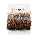 4 x 6PC genuine silk hair loop, women's satin elastic headband, comfortable silk headband, elastic headband as a gift for girls