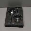 JBHO Hand Blown Italian Style Crystal Burgundy Wine Glasses - Lead-Free Premium Crystal Clear Glass - Set of 2-21 Ounce - Gift-Box for any Occasion