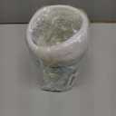 2 Pcs Plastic Mini Wastebasket Trash Can with 120 Trash Bags, Tiny Desktop Waste Garbage Bin with Swing Lid for Home, Office, Kitchen, Vanity Tabletop, Bedroom, Bathroom (Blue + Green)