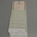 Hand Towels for Bathroom Set of 2 25x15 in White and Blush Striped Towels, Soft and Absorbent Decorative Bath Towels