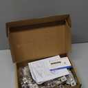 Ravinte 10 Pack 5 Pairs Short Arm Kitchen Cabinet Hinges for 1/2 Inch Overlay Cabinet, Brushed Nickel 105 Degree Opening Angle Hinges, Soft Close Concealed with Mounting Screws for Face Frame Door