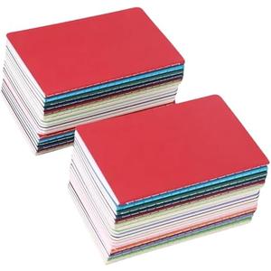 Zegrox Pocket Notebook Set Mini Lined Notebook Small notepad Lined Paper A6 Notebooks and journals 60 Pages,3.5x5.5inch, 36 Pack Colorful cover