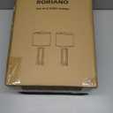 RORIANO Rustic Table Lamps for Living Room Set of 2 with USB C+A Ports, Farmhouse Vintage Nightstand Lamp with Amber Night Light, Retro Desk Lamp for Bedroom, 4 Bulbs Included (Brown)