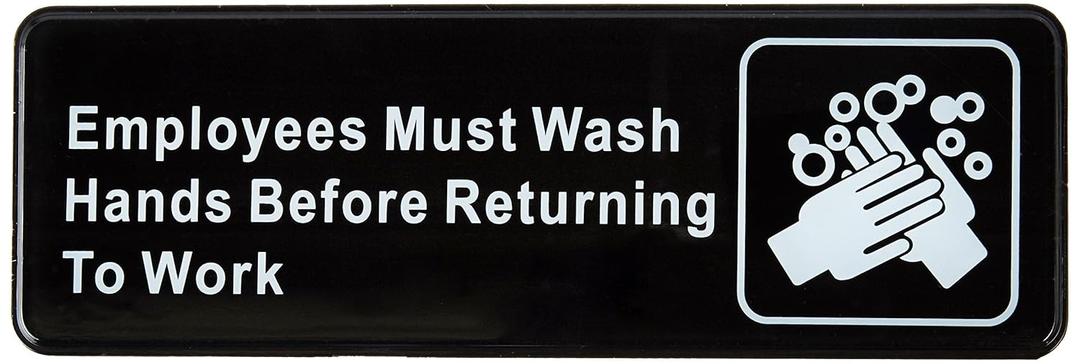 Winco Sign, Medium, Black/White