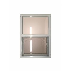 Left-Hand Single Sliding Vinyl Window White with Dual Pane Insulated Glass