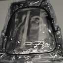 Fomaris Clear Backpack Heavy Duty Clear Bookbag with Sturdy Straps Transparent Backpacks for School College Work (Black)