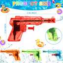 Leyndo 50 Pack Water Gun for Kids Mini Water Gun Bulk Small Colorful Blaster Plastic Squirt Pistol for Boys Girls Outdoor Beach Game Summer Swimming Pool Party Favors(Bright Color)