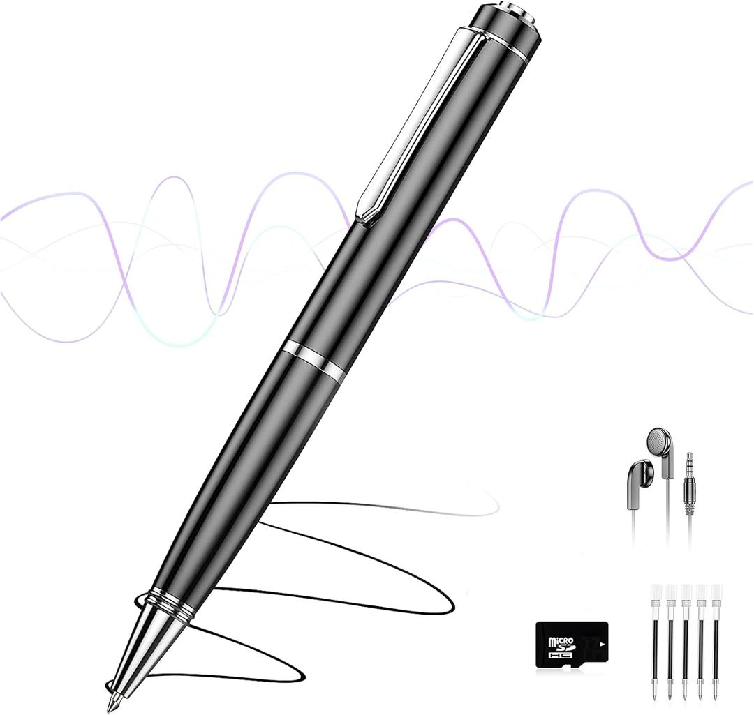 72GB Digital Voice Recorder, Audio Recorder with 25H Battery Life, Playback & Voice Activation Recording Device, Voice Activated Recorder with AI Noise Reduction for Lectures/Meetings/Interviews