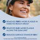 Spinbrush Smart Clean Battery Powered Electric Toothbrush for Adults with Dual Action Head, Pacer & Timer, Midnight Blue, Soft Bristles, 1 Count