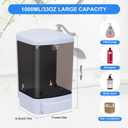 Soap Dispenser Wall Mount, 33.8oz/1000ml Commercial Manual Soap Dispenser Wall Mounted for Bathroom Kitchen Hotel, Liquid Containers Shampoo Plastic