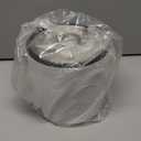 Insulated Ice  with Silicone Lid, Scoop, Tongs & Strainer, 3L Stainless Steel Double Wall Ice Buckets for Parties & Cocktail Bar, Champagne Ice with Lid for Freezer, Ivory (Moonlit White)