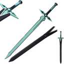 Fort Carbon Steel SAO Sword - Real Metal Handmade Cosplay Kirito Sword - Dark Repulsor/Black Elucidator/Blue Rose