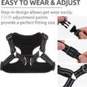 PUPTECK Dog Harness and Leash Set Small Sized, Step in No Pull Adjustable Puppy Cat Harness Reflective Pet Vest