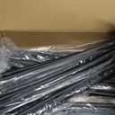 pickpiff Free Standing Shoe Racks - 19.5 Inch Black Metal Boot Rack Organizer Tall Boots for Dorm Room, Closet, Entryway, Bedroom, Patio Outdoor, Hallway, Black, Shoe Storage Fit for 8 Pairs