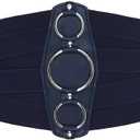 BlackButterfly 7 Inch Wide Lattice Corset Waspie Elastic Waist Belt XXL