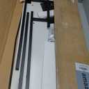 Sweetcrispy L Shaped Computer Desk - Gaming Corner 50 Inch PC White Writing Study Student Table with Wooden Desktop CPU Stand Side Bag Reversible for Home Office Room Small Space, White