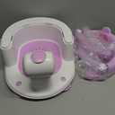 Baby Bath Seat for Babies 5-10 Months, Non-Slip Toddler Bath Seats for Babies Sitting Up, Safe Infant & Newborn Bathtub Chair with 4 Suction Cups & Soft Cushion for Shower, Lavender