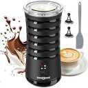 Milk Frother, Paris Rhne 4-in-1 Milk Steamer and Frother, Hot & Cold Foam Milk Warmer with Temperature Control, Auto Shut-Off Frothers for Coffee, Latte, Cappuccino, Macchiato 