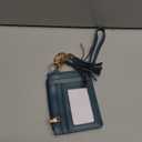 KNGITRYI Small Wristlet Wallets for Women RFID Credit Card Holder Wallet Keychain Wristlet Wallet Credit Card Wallets for Women (Lake Blue)