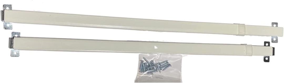 Amazing Drapery Hardware FLAT SASH RODS for Top & Bottom Doors & Sidelights 18" - 28", 2 pack