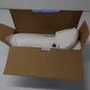 Contour Memory Foam Pillow Orthopedic Sleeping Pillows, Ergonomic Cervical Pillow for Neck Pain - for Side Sleepers, Back and Stomach Sleepers, Free Pillowcase Included (Queen(24*15*4.8 inches), White)