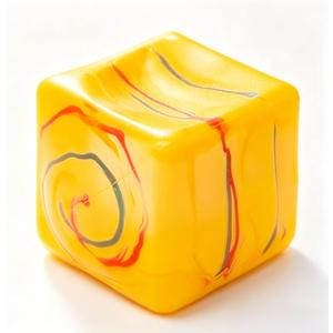 1 Pack Fidget Toys Squishy Stress Cube, Stress Balls for Kids Adults Squishies Stress Relief, Ice Sugar Sensory Toys for Kids with Autism, Fidgets for Classroom Prize Toys(Orange,1 Pack)