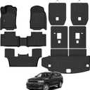 Floor Mats for Dodge Durango 6 Seats/Captain Seat 2016-2025 2026, Trunk Mat and Backrest Mat All Weather TPE Protector for Dodge Durango Accessories