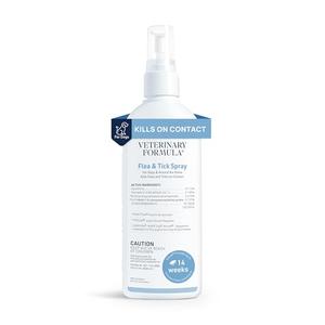 Veterinary Formula Flea and Tick Spray for Dogs, 8 oz – Easy-to-Use Dog Flea Spray, Kills on Contact, Prevents Egg & Larval Development for 14 weeks (EXP: 04/2028)