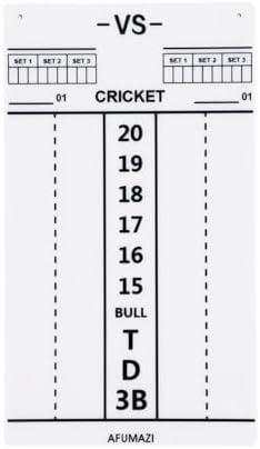 Afumazi Dry Erase Dart Scoreboard, Dart Score Keeper for Cricket and 01 Games, 13.8x7.9 Inch Dartboard Accessories  2Pcs