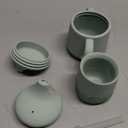 Moonkie Baby Training Cup & Sippy Cup Set | 4 Months+ | Baby-Led Weaning Essential | Gift for Infants (Mint Cup Set, 2 Pack)