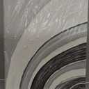 40x28 inch Hand-Painted White and Black Abstract Art Modern Minimalist Oil Painting Decorative Art for Home Office Walls (Eft174)