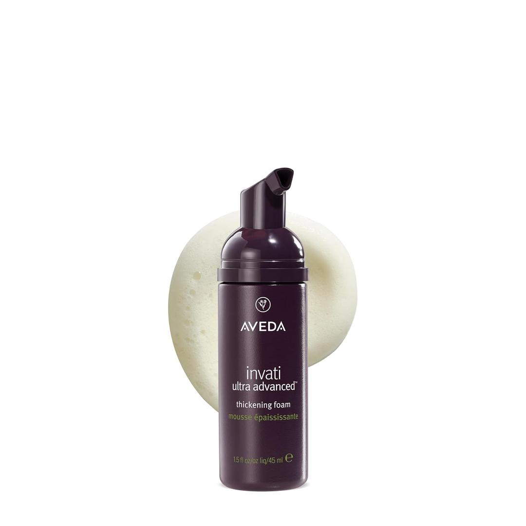 Aveda Invati Ultra Advanced Thickening Foam | Styling Foam for Thin & Thinning Hair | Instantly Thickens Hair | Flexible Hold | 97% Naturally Derived*, 1.5 Fl Oz