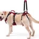 Dog Lift Harness for Extra Large Dogs, Heavy Dog Lifting Support Harness with Dual Handles, Strong Mobility Aid for Arthritis & Injury Recovery, Red, XL