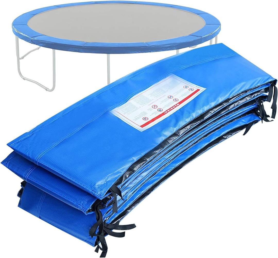 12FT Trampoline Safety Pad Replacement, Round Trampoline Spring Protection Cover, Fits 12ft Frames, Water-Resistant Trampoline Accessories (Blue)