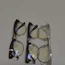 racico Blue Light Glasses for Men & Women - Mixed Material + Metal Frames with UV Protection Coating (A1 Mattle Black/Tea/Clear)