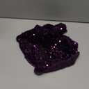 Purple Tree Skirts Christmas 21 Inch Sequin Glitter Tree Skirts Velvet Fabric Decoration Halloween Tree Skirt Glittery Pencil Tree Skirt for Festival Holiday Party Purple Ornament Decorations