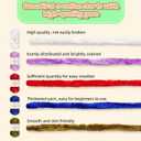 3 x Soft Chenille Yarn Velvet Blanket Yarn for Weaving Fancy Yarns for Crochet DIY Bulk Knitting Crafts Making Blankets, Clothes, 3.5 oz/Skiens (orange)