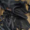 Dog Pulling Harness for Running, Skiing, Biking & Weight Pulling Adjustable Sled Dog Harness with Leash & Waist Leash Attachment for Medium & Large Breeds (L, Black)