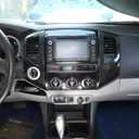 2pcs Car ABS Inner Central Console Air Conditioning Vent Rings Frame Cover Trim Car Accessories Compatible with Toyota Tacoma 2011 2012 2013 2014 2015 Left Hand Driver (Black Carbon Fiber)