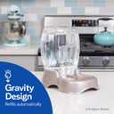 Petmate Pet Cafe Cat and Dog Water Dispenser - Water Bowl for Cats and Dogs, USA Made, 3 GAL, Pearl Ash Blue