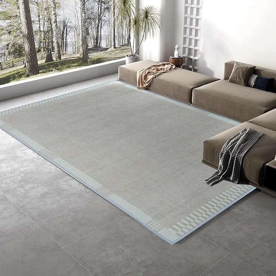 5'3"x7'6" Modern Simple Area Rug, Machine Washable, Non-Slip, Perfect for Living Room and Bedroom